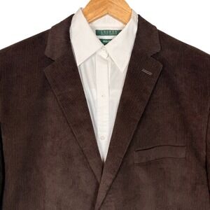 Lauren Ralph Lauren Dark Brown Corduroy Blazer